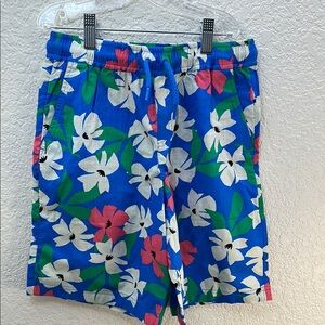 Hanna Andersson Floral Blue White Pink  Shorts